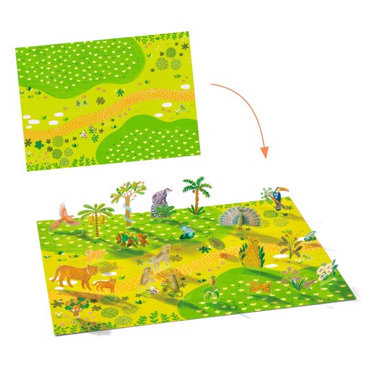 Djeco Djeco | Stickers Om Rechtop Te Zetten-Dieren