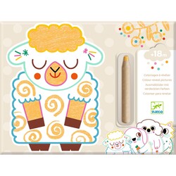 Djeco | Colour Reveal Pictures Famous Animals