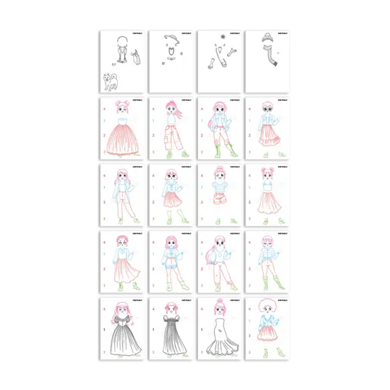 Kidywolf Kidywolf | Kidydraw - Pro Light Drawing Board Pink Let's Draw Fashion