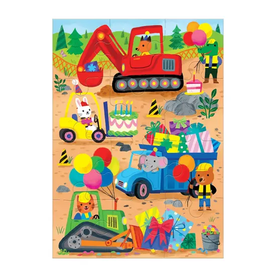 Mudpuppy Mudpuppy | Carte de vœux Chantier de construction Puzzle