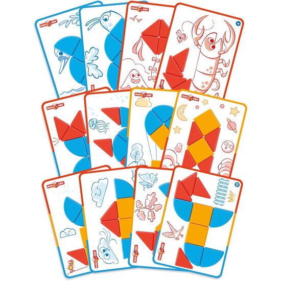 Geomag Geomag | Magicube Formes Blocs et cartes 16 pièces