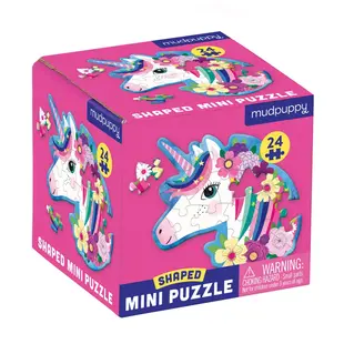 Mudpuppy | Mini puzzle 24 pièces en forme de licorne