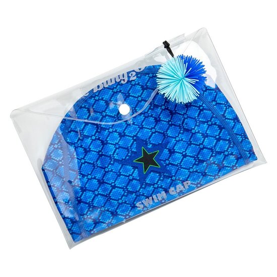 Bling2o Bling2o | Bonnet de bain Serpent Bleu +3Y