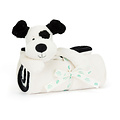 Jellycat Jellycat | Bashful Black & Cream Puppy Blankie