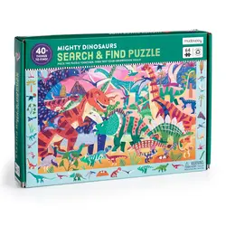Mudpuppy | Puzzle Cherche et trouve Puissant dinosaure 64 pièces