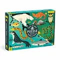Mudpuppy Mudpuppy | Doppelseitiges Puzzle Land & Meer Raubtiere 100 Teile