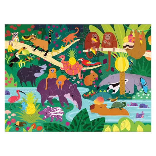 Mudpuppy Mudpuppy |  Kras en Ruikpuzzel Fruity Jungle 60 Stuks