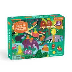 Mudpuppy | Scratch and Sniff Puzzle Fruity Jungle 60 Pieces