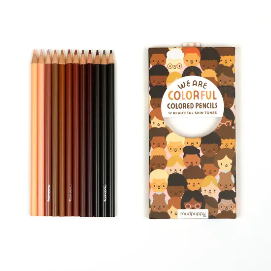 Mudpuppy Mudpuppy | skin colour pencils We Are Colourful