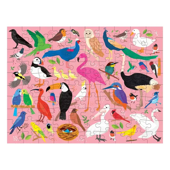 Mudpuppy Mudpuppy | Puzzle double face Insectes & Oiseaux 100 pièces