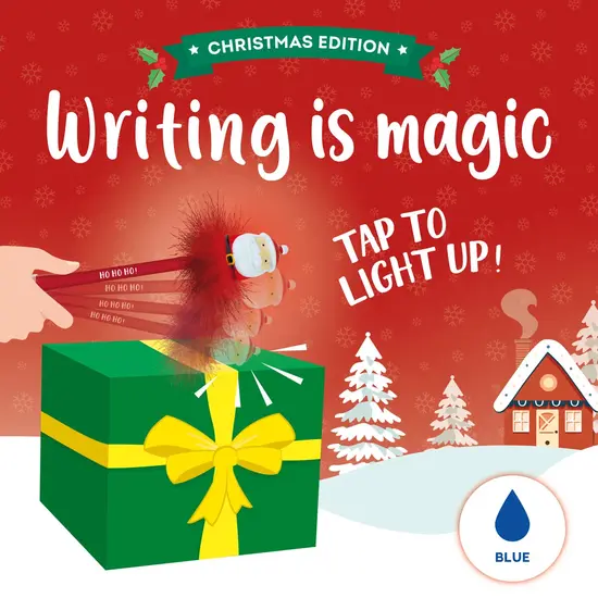Legami Legami | Light-Up Santa Claus Gel Pen Writing is Magic Santa Claus