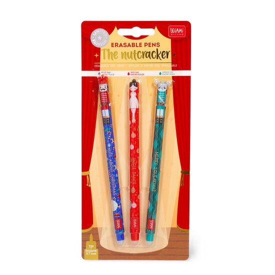 Legami Legami | Lot de 3 stylos gel effaçables - Casse-Noisette