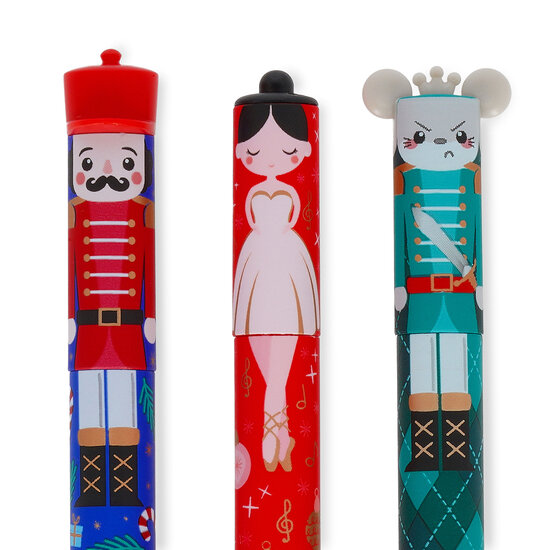 Legami Legami | Set of 3 Erasable Gel Pens - The Nutcracker