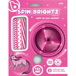 Brightz | Spin Brightz  Tube lumineux à rayons, motif rose pâle