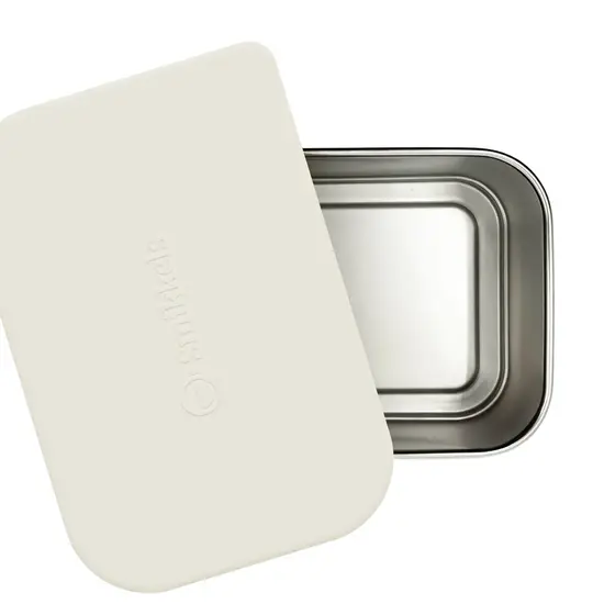 Smikkels Smikkels | Lunchbox with Silicone Lid White 900ml