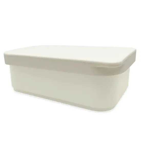 Smikkels Smikkels | Boîte à lunch avec couvercle en silicone blanc 900 ml