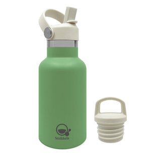 Smikkels | Thermos-Trinkflasche Edelstahl Grün 350 ml
