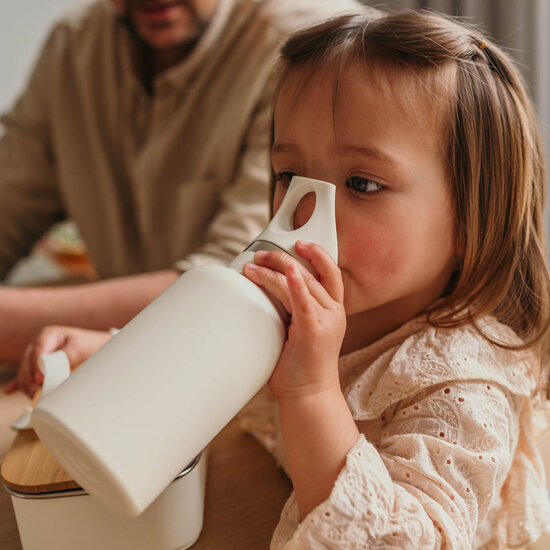 Smikkels Smikkels | Thermos Drinkfles RVS Wit 350ml