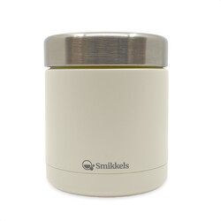 Smikkels | Thermos Edelstahl-Lebensmittelbehälter Weiß