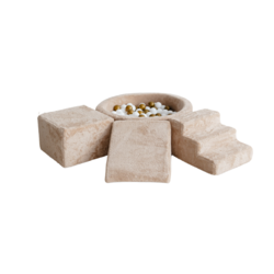 Moje | 3 Elementen + Ballenbad - Teddy Beige 90x30 cm + 200 Ballen