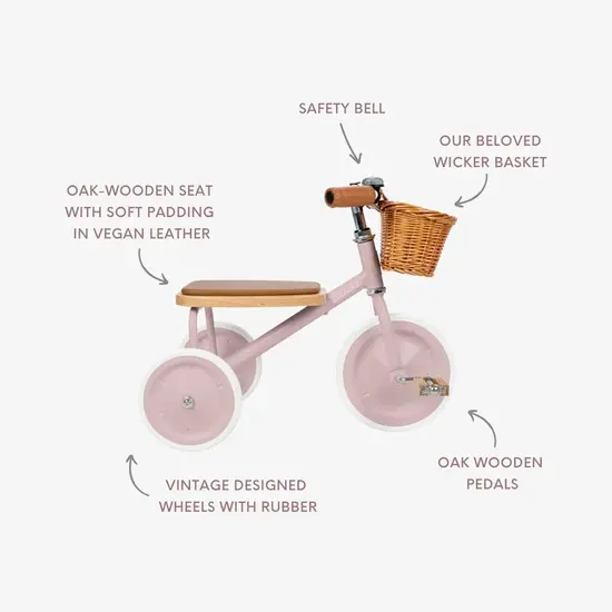 Banwood | Tricycle Trike Vintage Dustypink