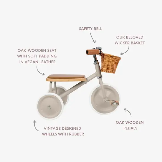 Banwood | Driewieler Trike Vintage Beige