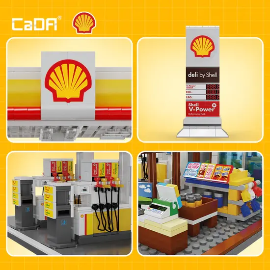 CaDA CaDA | Building Series - Shell Retail Station 1309 pièces