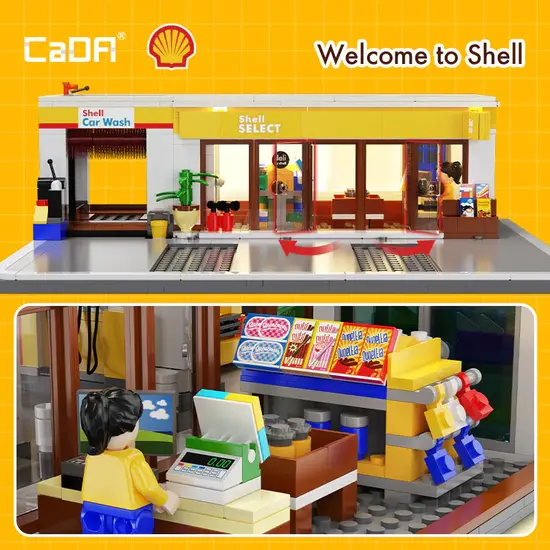 CaDA CaDA | Building Series - Shell Retail Station 1309 pièces