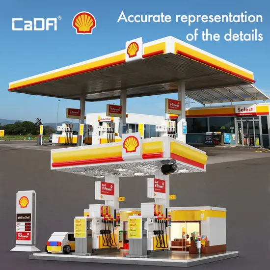 CaDA CaDA | Building Series - Shell Retail Station 1309 pièces
