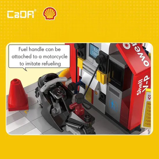 CaDA CaDA | Building Series - Shell Retail Station 305 Stuks