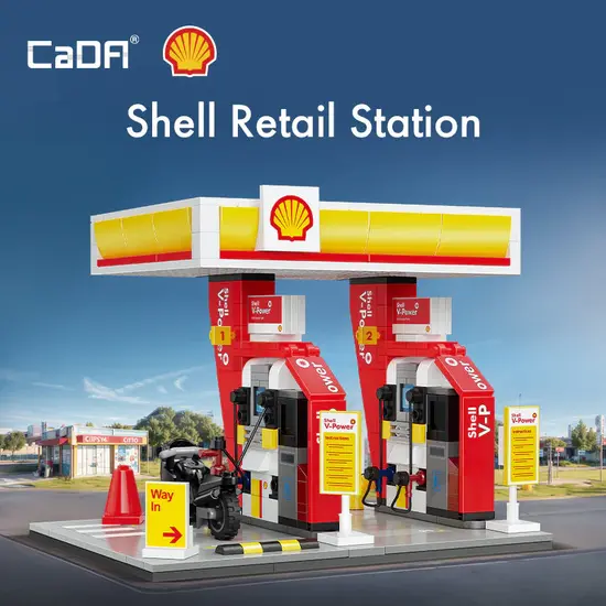 CaDA CaDA | Building Series - Shell Retail Station 305 Stuks