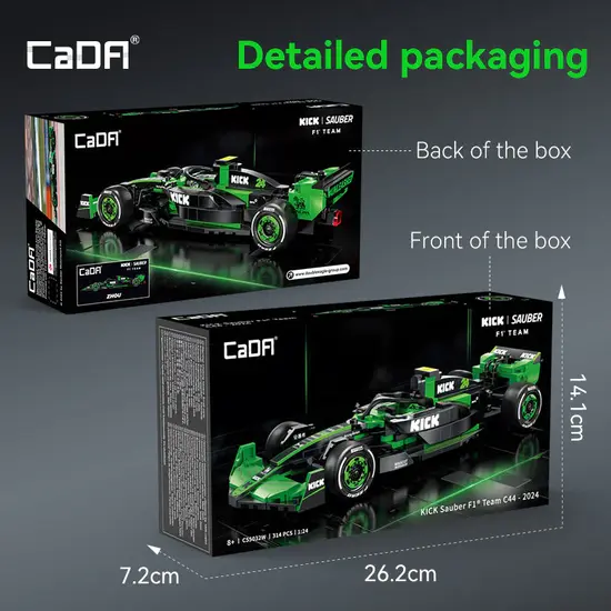 CaDA CaDA | 1:24 Car Series - KICK Sauber F1 Team C44 2024 314 Stuks Schaal 1:24