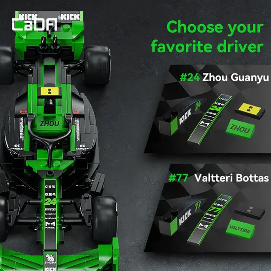 CaDA CaDA | 1:24 Car Series - KICK Sauber F1 Team C44 2024 314 Stuks Schaal 1:24