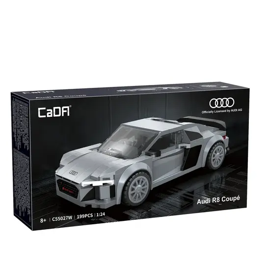 CaDA CaDA | 1:24 Car Series - Audi R8 Coupé  2019 199 Pieces Scale 1:24
