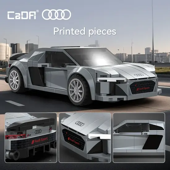 CaDA CaDA | 1:24 Car Series - Audi R8 Coupé  2019 199 Stuks Schaal 1:24