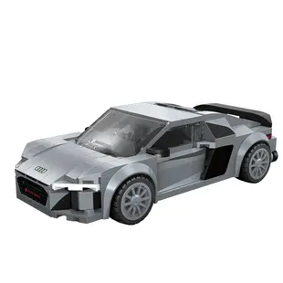 CaDA | 1:24 Car Series - Audi R8 Coupé  2019 199 Teile Maßstab 1:24