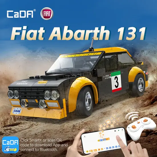 CaDA CaDA | 1:20 Smart Chassis - Fiat Abarth 131 216 Stuks Schaal 1:20