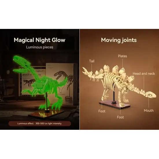 CaDA CaDA | Creative Series - Dinosaur Fossils Stegosaurus 297 pièces