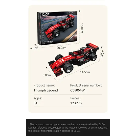 CaDA CaDA | 1:32 Car Series - Triumph Legend 123 Stuks Schaal 1:32