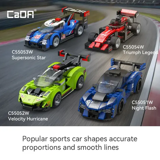 CaDA CaDA | 1:32 Car Series - Night Flash 162 Stuks Schaal 1:32