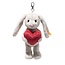 Steiff Steiff | Pendant Hoppie Rabbit Love 15cm Light Grey