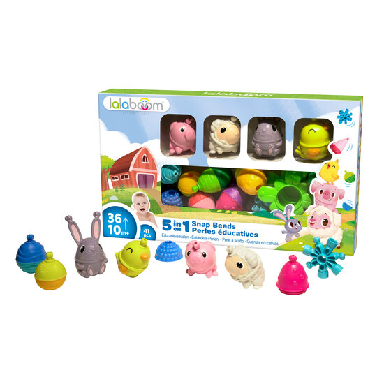 Lalaboom Lalaboom | Farm 4 Animals 41 Pieces