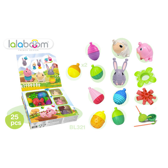 Lalaboom Lalaboom | Boîte cadeau ferme 25 pièces