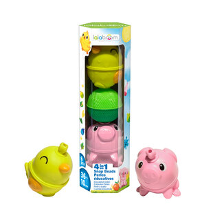 Lalaboom | Set Animaux Poulet et Cochon 6 pièces