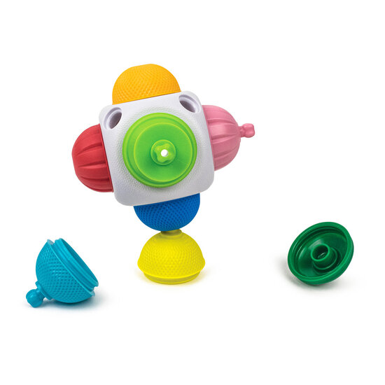 Lalaboom Lalaboom | Mini Cube with Educational Beads, 9 Pieces