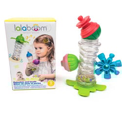 Lalaboom | Rain Tube and Educational Beads, 7 Pieces