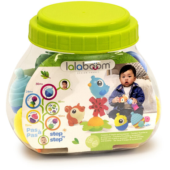 Lalaboom Lalaboom | Educatieve Kralen Met 3 Dieren 21 Stuks