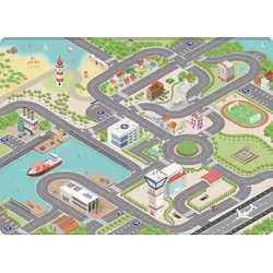 Mats & Joy | Spielteppich City Fleece 130 x 180 cm