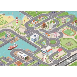 Mats & Joy | City Fleece play mat 130x180cm