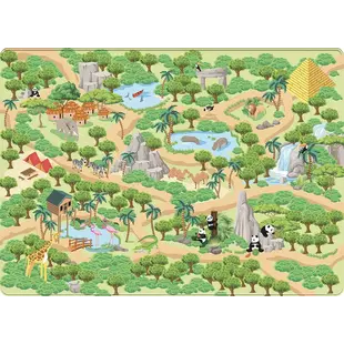 Mats & Joy | Spielteppich Jungle Safari Fleece 130 x 180 cm